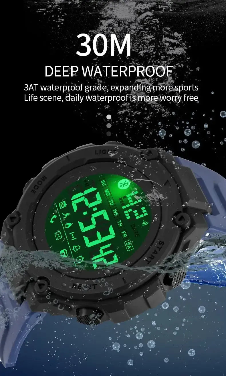 Military Men's Digital Sports Waterproof with LED Back light Digital Watch