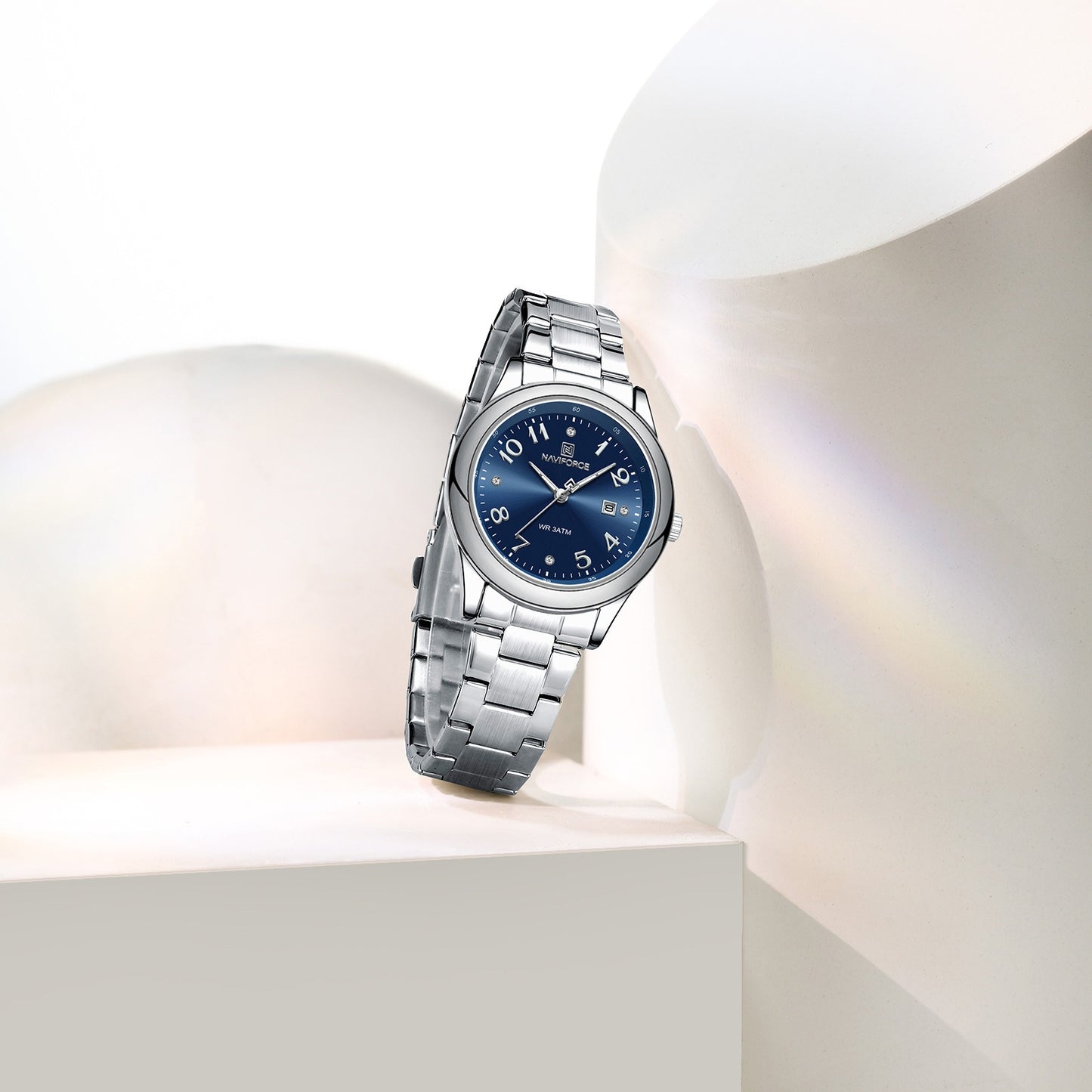 Naviforce NF5059 S.BE Stylish & Trendy New Fashionable Stainless Steel Bracelet / Wrist Watch For Women